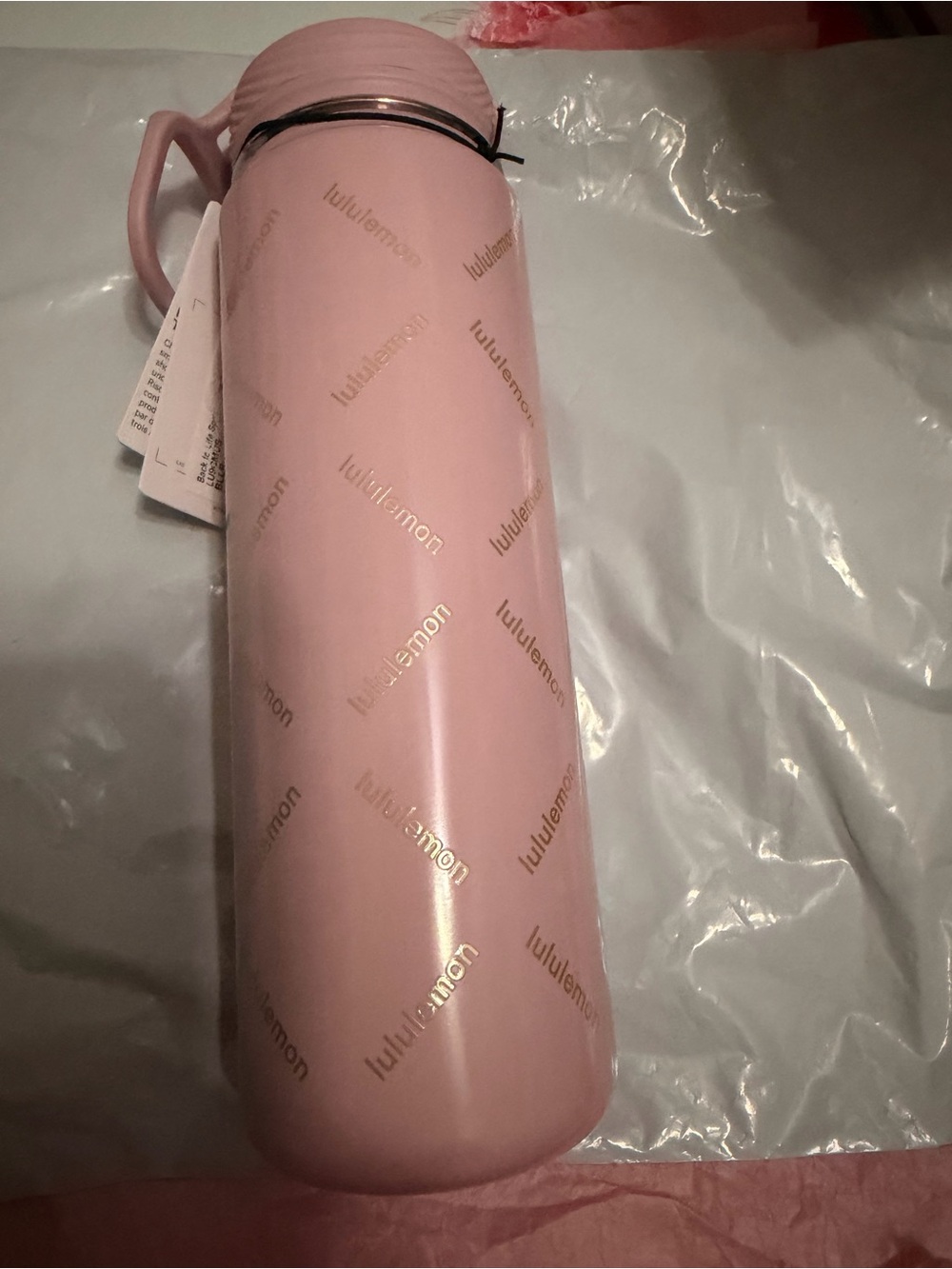 lululemon athletica Pink Travel Water Bottle with Carry Handle